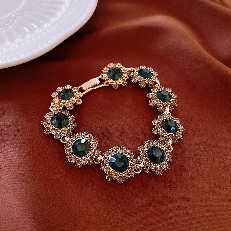 

Винтажный набор ожерелий из стразов в стиле пэчворк - Ретро придворный стиль, ключичная бижутерия