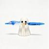 8cm PVC Black  White Ghost Figurine, Halloween Decor Ornament, Cute Mini Ghost, Spooky Holiday Gift Toy