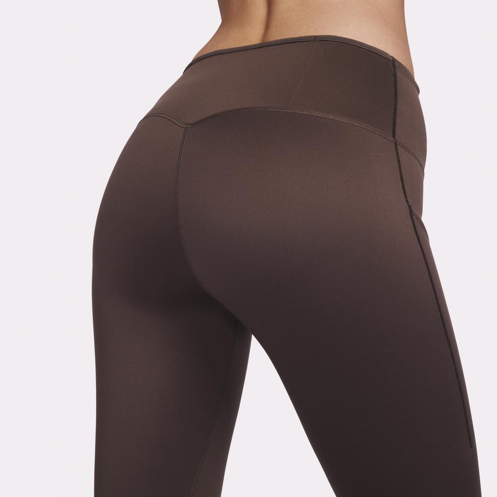 Nike Go Series Solid Color High Waist Casual Sports Pants Women Bottoms Baroque-Brown DQ5695-237