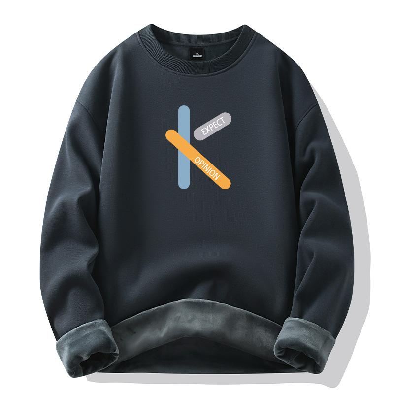 Men's Hoodie Loose Sweatshirt Warm Top Trendy Versatile Casual Sweatshirt