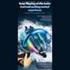 Remote Control Boat Brushless High Speed RC Boat Dual Motor 360 Degree Rotation with Colorful Lights blue
