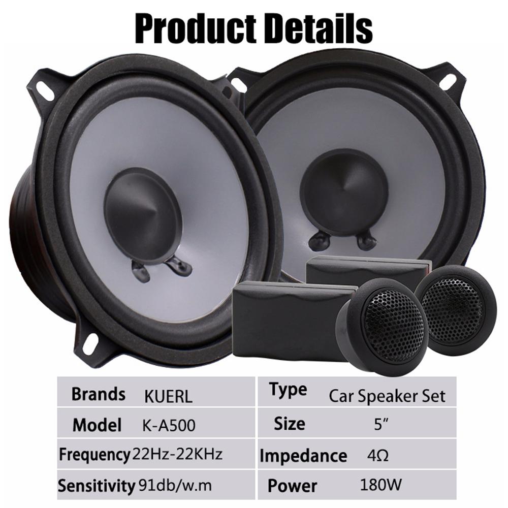 4/5/6,5 Zoll Auto-Lautsprecher-Sets HIFI-Klangqualität Mini-Kalotten-Hochtöner-Lautsprecher Hochleistungs-Seidenfilm-Lautsprecher Car-Audio-Modifikation