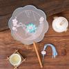 Antique Sle Round Fan Handicrt Dance Costume Qipao Special Ape Suzhou Embroidery F Transparent Double Sided Fan