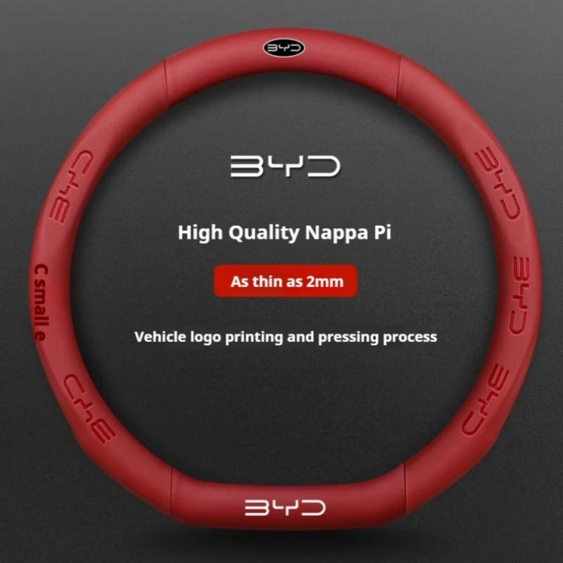 Auto Wildleder Lenkradbezug für BYD Atto 3 Act Seal Tang F3 E6 Yuan Song Plus EV F0 Qin Han Dolphin S6 Leder rutschfest