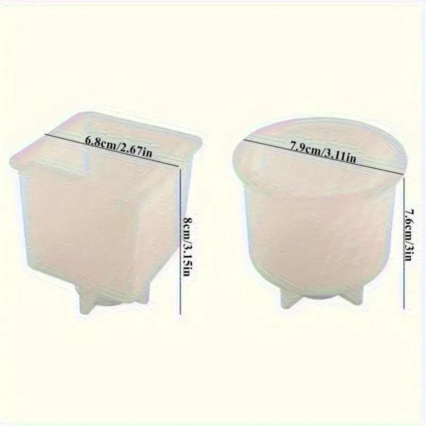 New Handmade DIY Cement Vase Silicone Mold Insertion Aromatherapy Gypsum Decorative Mirror Resin Mold Home Decoration Process