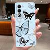Jelly Case For OPPO A5 A5i Pro A6i Flower Butterfly Phone Cases Capa For Oppo A5 5G Soft Silicone Coque Transparent TPU Cover
