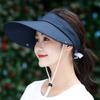 Women Breathable Detachable UV Protection Beach Cap Shade Hat Sunshade Sun Hat Fisherman Cap