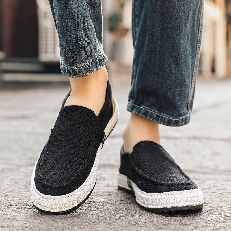 New Fashion Men Canvas Shoes White Sneakers Men Black Shoes Outdoor Walking Shoes Mesh Breathable Men Casual Sport Shoes