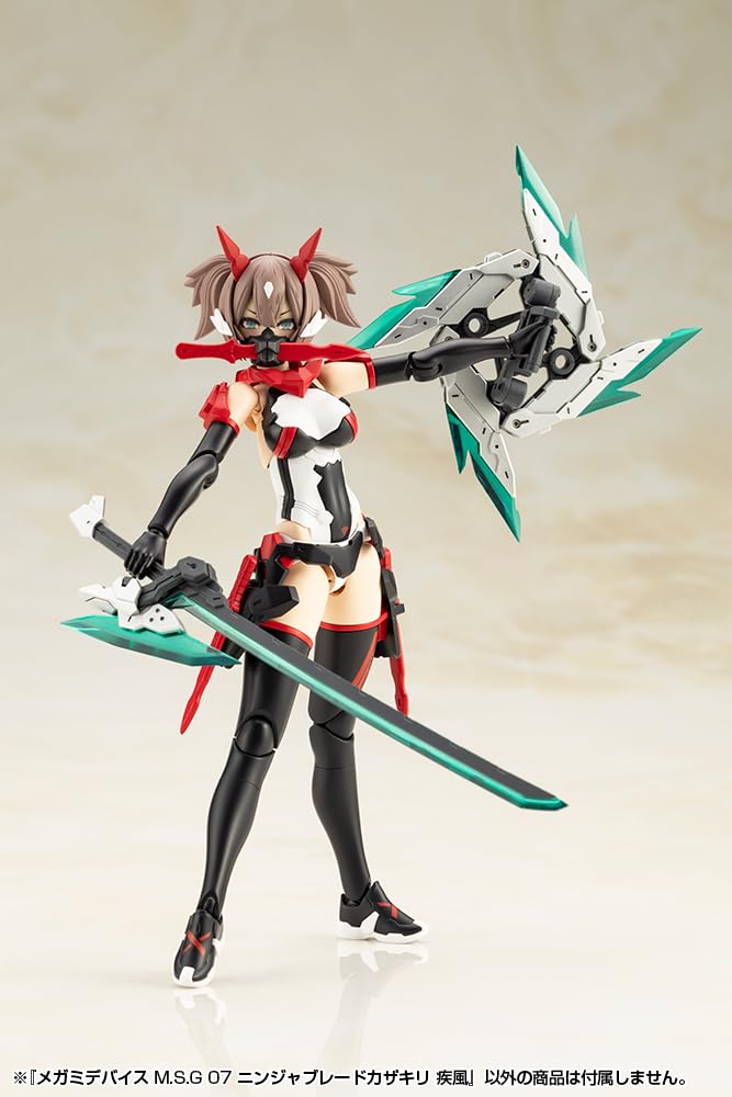 Kotobukiya Megami Device 07 Ninja Blade Kazakiri Shippu 170mm In Scale Plastic Model M.S.G (Approx. Length, 1/1 Kit)