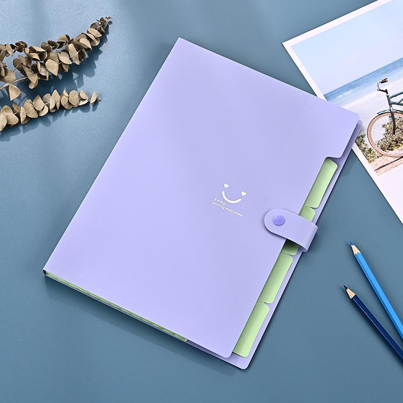 

Папка-конверт формата А4 с расширением, 5 карманов, для документов, канцелярских товаров, портативный органайзер для бумаги для школьных и офисных принадлежностей