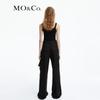 MO&Co. Ribbed Letter Embroidery Strap Vest