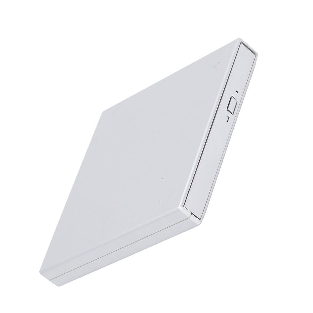External CD DVD Drive Player High Speed Flexible CD DVD Burner External Optical Drive for Laptop Silver