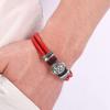 Handsome Punk Stainless Steel Clasp Anchor Accessories Braided Genuine Leather Bracelet  For Men Bangles Gifts