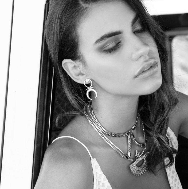 Fashion Brincos Bohemian Earrings Moon Geometric Vintage Ethnic Stud Earrings Boho Earrings For Women Hip Hop Punk Jewelry