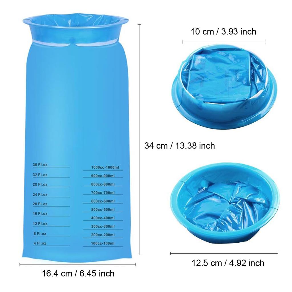 Kotzbeutel, Kotzbeutel, Einweg-Kotzbeutel, 1000 ml, Kotzbeutel, Übelkeitsbeutel, auslaufsichere Brechbeutel für Flugzeug- und Autokrankheit