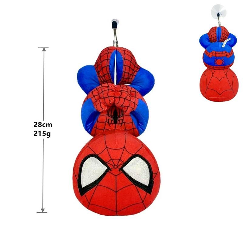 New Spider Man Spiderman Plush Pendant Toy Upside Down Creative Doll with Suction Cup