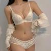 Female Summer Sexy Polka Dot Beauty Back Small Chest Show Big Close Pair of Breast Anti Sagging Underwear