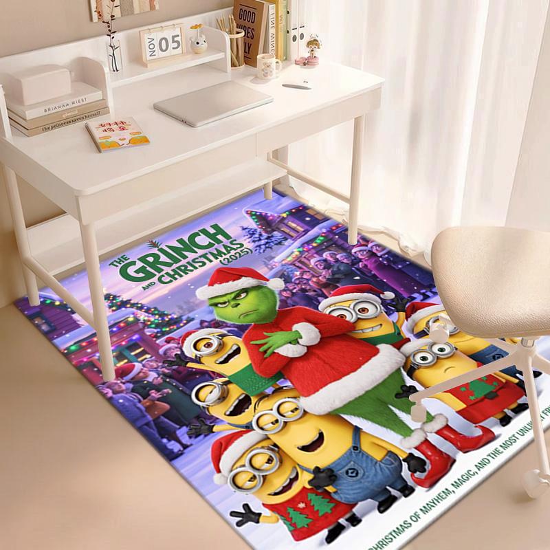 Christmas Gift Comedy Movie How the Grinch Stole Christmas carpet home living room decoration table and chairs anti slip door mat carpet A15