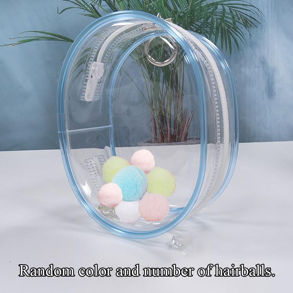 11CM Jewelry Organizer Transparent Storage Box Pouch Mystery Box Plastic Box Cute Doll Bag Organization Keychain Dustproof Case