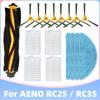 Compatible for AENO RC2S ARC0002S / RC3S ARC0003S Main Side Brush Filter Mop Cloths Robotic Vacuums Spare Part Accessory Kit
