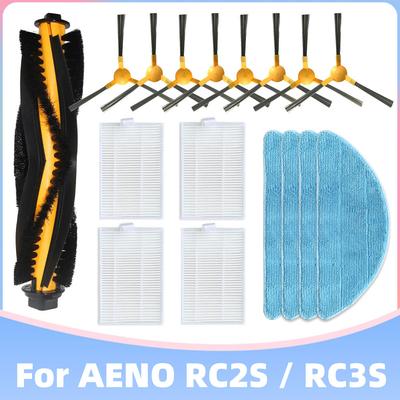 Compatible for AENO RC2S ARC0002S / RC3S ARC0003S Main Side Brush Filter Mop Cloths Robotic Vacuums Spare Part Accessory Kit