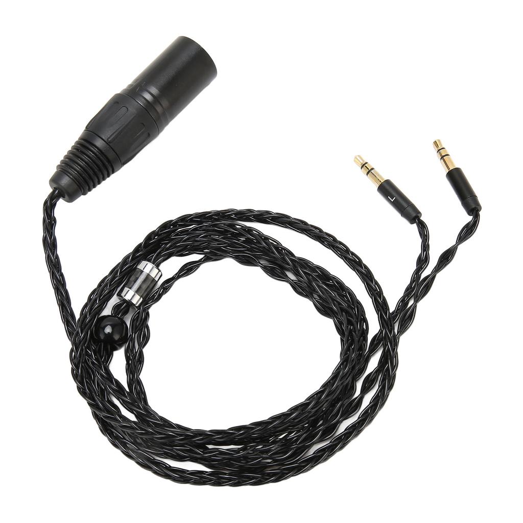 4 Pin XLR Male To Dual 3.5mm Male Headphone Cable for Arya Sundara Ananda HE400SE for MDR Z7 Z7M2 Z1