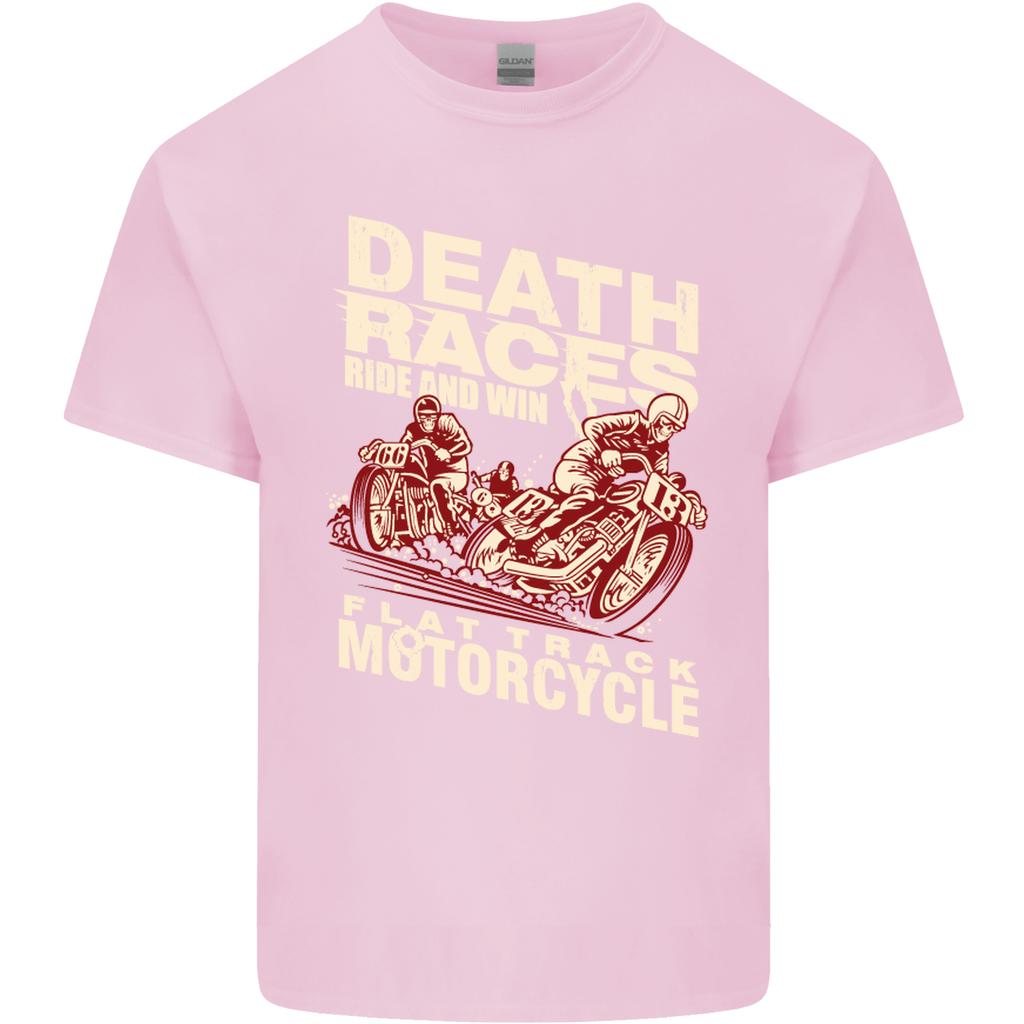 Death Races Flat Track Motorcycle Biker Unisexs Light Cotton TShirt