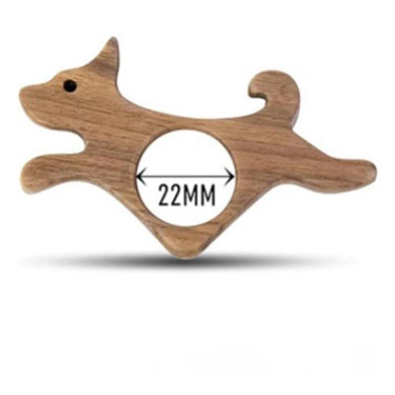 Walnut Cat & Dog Thumb Book Holder One-Handed Page Clip Portable Reading Accessory for Book Lovers Wooden Bookmark Page Press