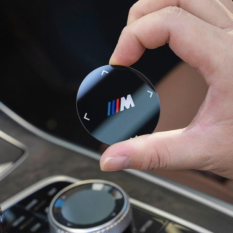 For BMW Modification X1 Series 3 Series 5 Series 7 Series X2 X3 X4 X5 Multimedia Large Knob Decorative Cover Car Sticker NQW8