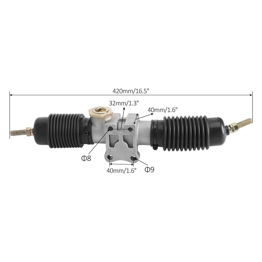420mm Power Steering Gear Shaft Rack Pinion DIY Go Kart ATV UTV Quad Drift Trike Buggy