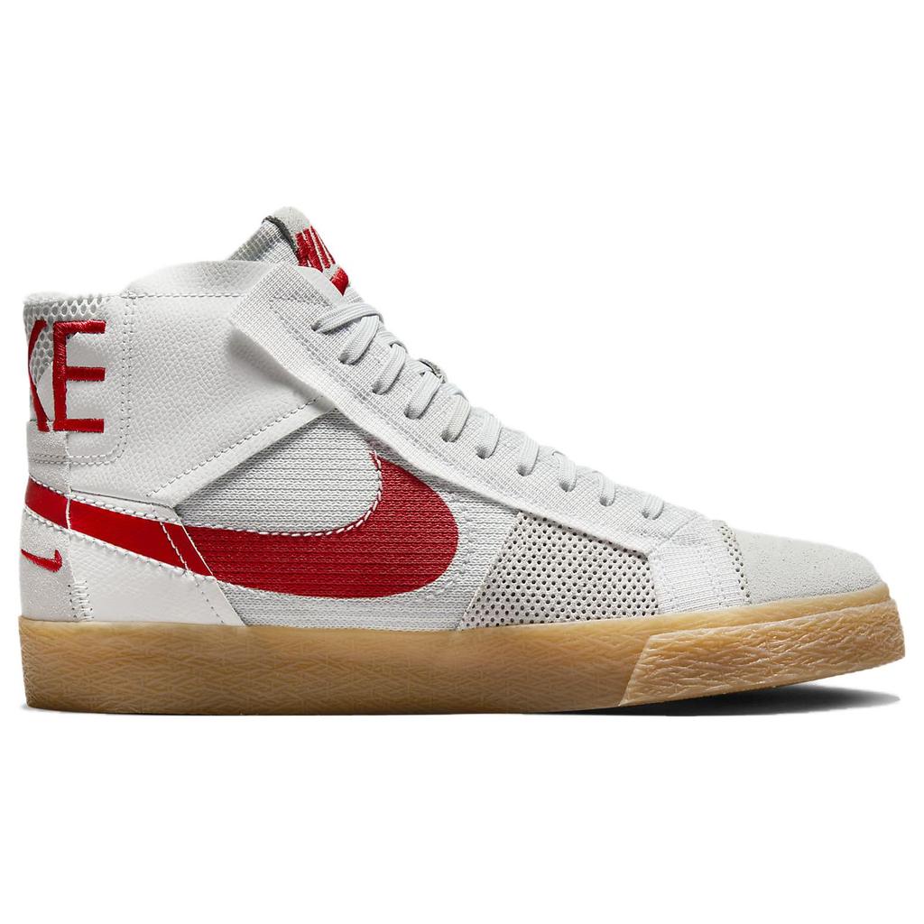 Nike Sb Zoom Blazer Mid Premium Deconstructed White University Red Gum