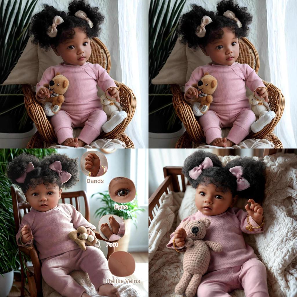 Silicone Doll With Fabric Body For Collectors And Reborn Enthusiasts