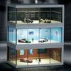 1/64 Scale Garage Scene Model Exhibition Hall Miniature Car Garage Car Model Showroom Boys Gift
