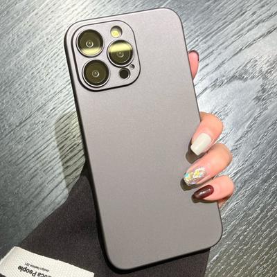 Original Matte Armor Rugged Plastic Case For iPhone 15 14 13 12 11 Pro Max Plus  Slim Camera Glass Protection Hard Cover