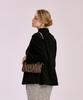 Jina In Ny 4-Way Top Zip Clutch Tweed Combo [Black Tweed]