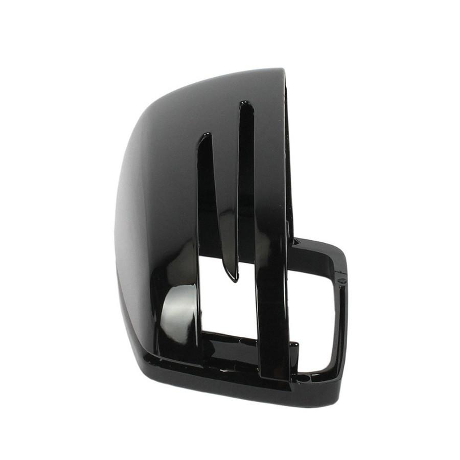 Left +Right Black Door Mirror Cover Cap Housing Wing Rear View Mirror Trim Casing For BENZ A B C E S Class W176 W246 W204 W212 W221 CLA C117