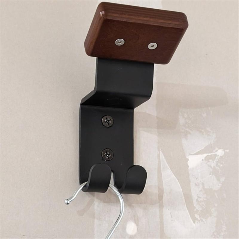 Sturdy Motorcycle Helmets and Jackets Storage Shelf Wall Display Rack with Utility Hooks for Home and Showrooms Use 2pcs