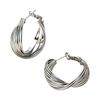 1 Pair Twisted Hoop Earrings for Women, Minimalist Chunky Twisted Earrings, Large Vintage Jewelry for Daily Prom Party