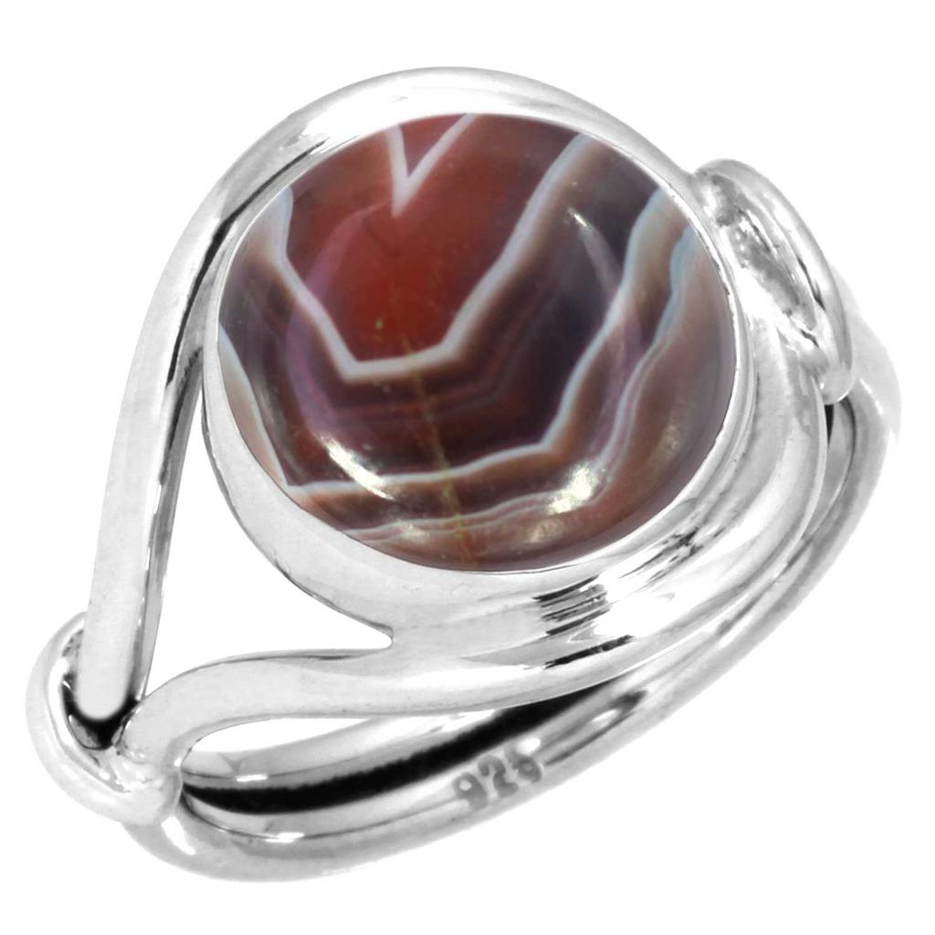 925 Sterling Silver Ring Women Gemstone Handmade Jewelry New Year Gift Amazonite Angelite Blue Opal Botswana Agate Mohave Azurite Chrysocolla Boho