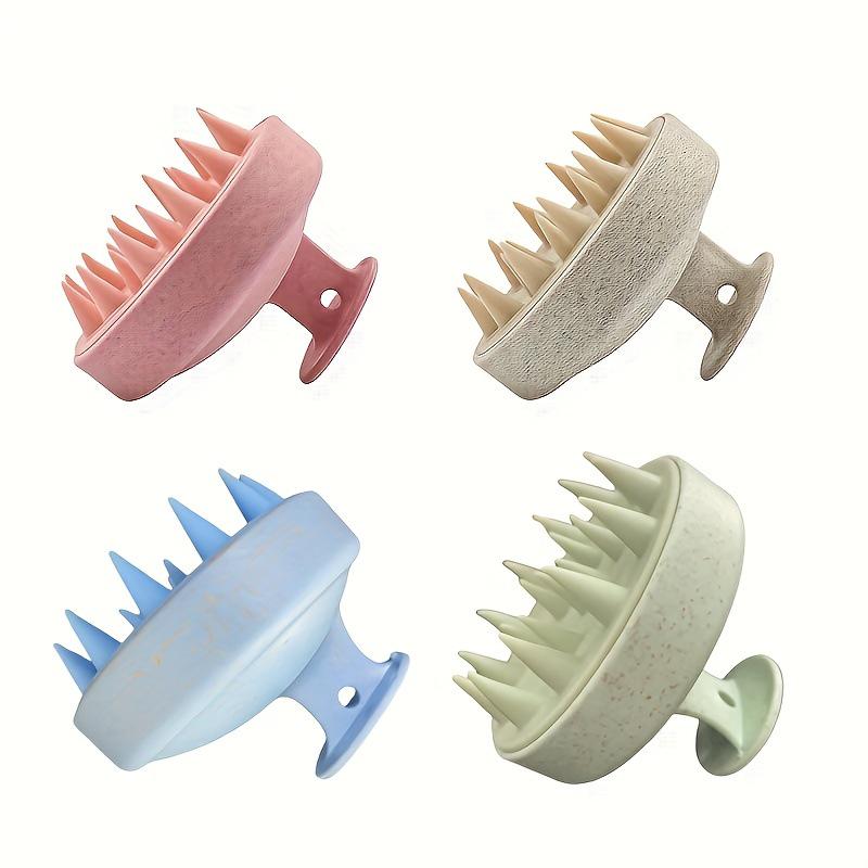 

Maiji Silicone Scalp Massage Comb - Natural Straw Material зелений