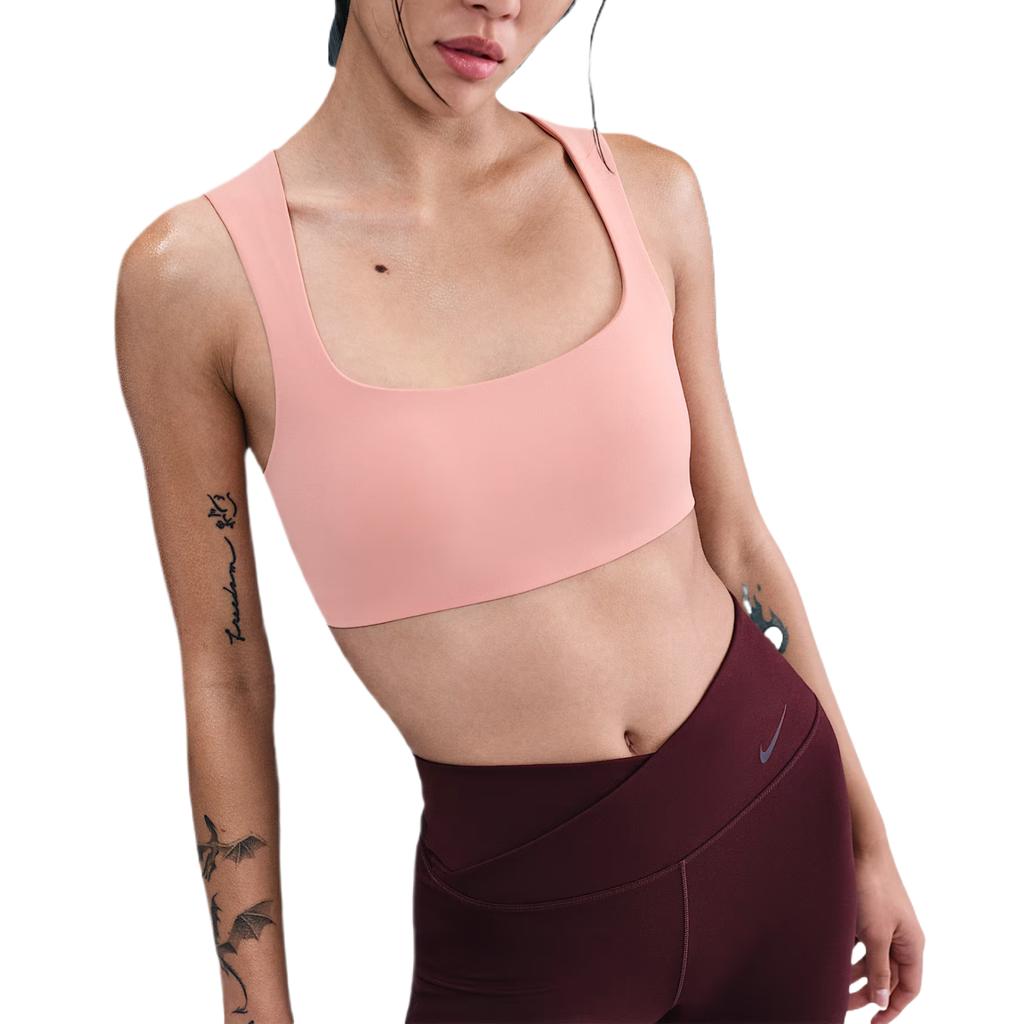 Nike Dri-Fit Swoosh Soft Comfortable Simple Solid Color Sports Bra Women underwear HQ3957-685