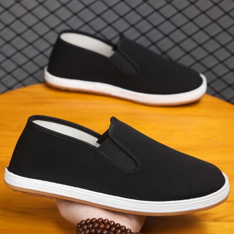 Men S Old Beijing Cloth Shoes Anti Slip Comfortable Breathable Lightweight Casual Shoes