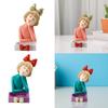 Girl Resin Statue Figurine,Decorative Bowl Holder Organizer Serving Tray Storage Box for Cabinet Countertop Sundries Entrance