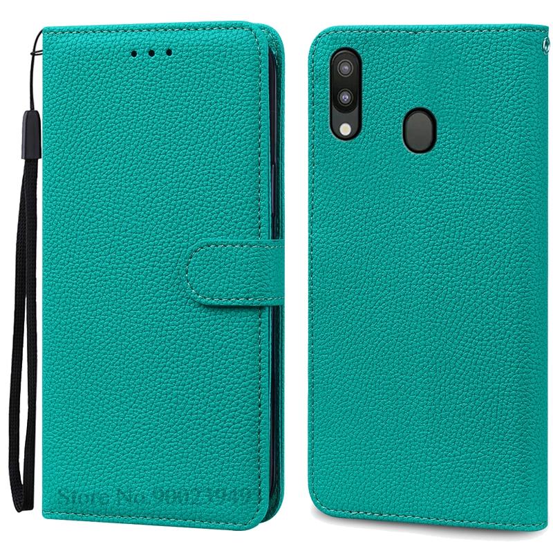 

Для Samsung Galaxy M20 Чехол SM-M205F SM-M205FN SM-M205G SM-M205M SM-M205N Для Samsung M20 M 20 Флип Кожаный Кошелек Телефон Чехлы For Samsung M20 циан