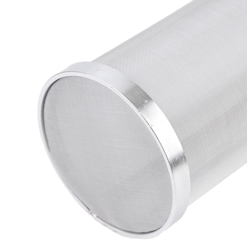 300 Micron Stainless Steel Brew Beer Hop Mesh Filter Strainer With Hook