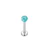 Bobisty 16G Hypoallergenic Stainless Steel Labret Lip Stud Piercing for Women Men CZ Forward Helix Earrings Cartilage Piercing