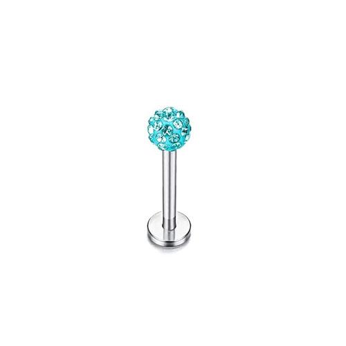 Bobisty 16G Hypoallergenic Stainless Steel Labret Lip Stud Piercing for Women Men CZ Forward Helix Earrings Cartilage Piercing
