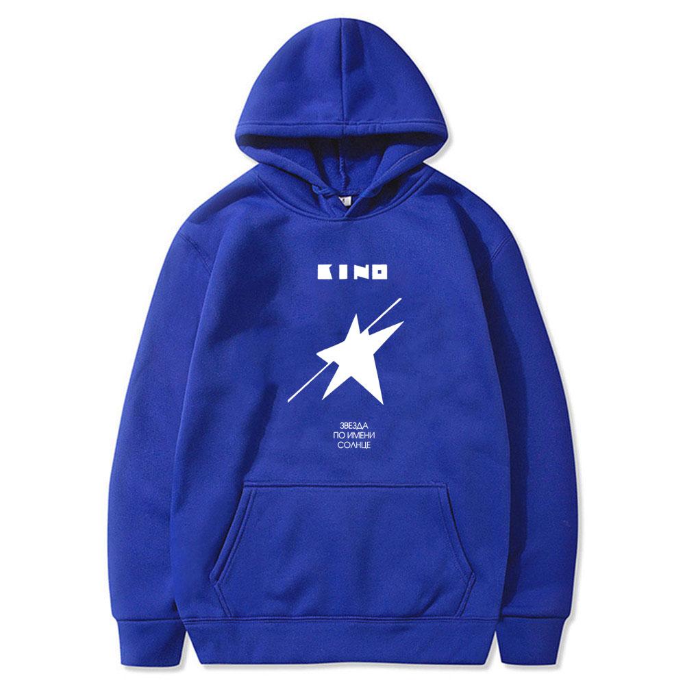 Legendary Russia Rock Band Viktor Tsoi Kino A Star Named Sun Album Graphic Hoodie Men Women Cotton Casual Oversized Sweatshirt