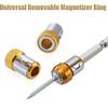 2 bucăți 6,35 mm universal detașabil pentru biți de șurubelniță Unelte de mână cu inel magnetic Driver magnetic