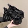 Plateau Damenschuhe Mode Damen Leder Slipper 10cm Mary Jane Schuhe für Damen Lolita Schuhe Neue Damen Sandalen Zapatos Mujer